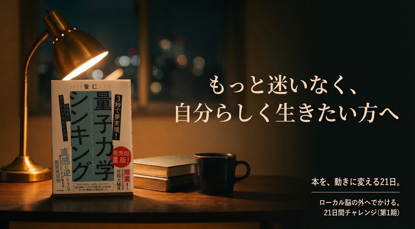 ローカル脳の外へでかける。21日間チャレンジ（第0期）